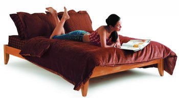 Cherry Finish Contemporary Bed [LSB-SOHO BED]