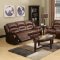 9172/9242 Reclining Sofa in Brown Bonded Leather w/Options