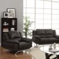 51205 Maigan Sofa in Black Bonded Leather by Acme w/Options