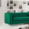 Isabelle 612 Sofa in Green Velvet Fabric by Meridian w/Options