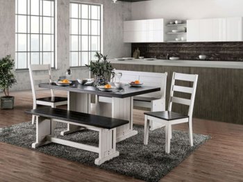 Nekoma 3Pc Dining Set CM3195T in Espresso & White w/Options [FADS-CM3195T-Nekoma]