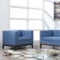 Gavin Sofa TOV-S33 in Blue Linen by TOV Furniture w/Options