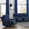 Dundee Power Sofa 603364PP in Navy Blue by Coaster w/Options