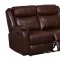 U9303 Motion Sofa in Brown Bonded Leather by Global w/Options