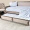 Audrina Daybed CM1240 in Beige Linen w/Options