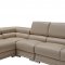 2119 Sectional Sofa in Beige Leather by ESF