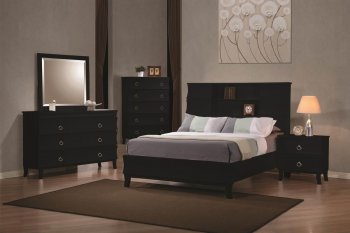 Black Finish Holland Modern Bedroom w/Options By Coaster [CRBS-202280 Holland]