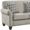 Gideon Sofa & Loveseat Set 506401 in Cement Fabric by Coaster