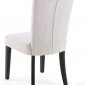 White Fabric Modern Set of 2 Tuxford Dining Chairs