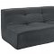 Align 5Pc Sectional Sofa Set in Charcoal Fabric by Modway