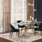 Arcade Dining Table 109211 in Marble & Gold by Coaster w/Options