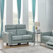 Alberta Power Recliner Sofa 602491P in Dark Seafoam by Coaster