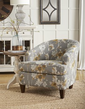 Devon Accent Chair in Prose Smoke Fabric by Klaussner [SFKRAC-Devon Smoke]