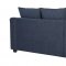 U9196 Sofa & Loveseat Set in Blue Chenille by Global w/Options