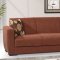 Dolce Sofa Bed in Brown Microfiber by Rain w/Optional Items