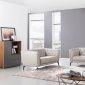 S295 Sofa in Smoke Leather by Beverly Hills w/Options