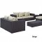 Convene Outdoor Patio Sofa Set 9Pc 2161 Choice of Color - Modway