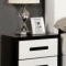 Robles CM7293 5Pc Bedroom Set in White & Black w/Options