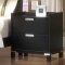 Black Finish Contemporary Bedroom w/Optional Items