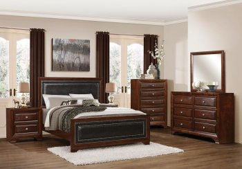 Owens Bedroom 1857 in Cherry by Homelegance w/Options [HEBS-1857 Owens]