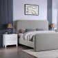 Wren Upholstered Bed 302052 in Gray Fabric by Coaster