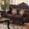 Viva Traditional Sofa in Dark Cherry Bonded Leather w/Options