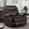 Chenai Motion Sofa CM6297 in Brown Breathable Leatherette w/Opt