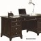 Garson 801012 Office Desk in Cappuccino w/Optional Items