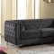 Jesse Sectional Sofa 668 in Grey Velvet Fabric by Meridian