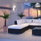 Hampton Outdoor Patio Sectional Sofa 6Pc Set by Modway