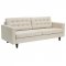 Empress Sofa in Beige Fabric by Modway w/Options