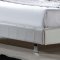 Amalfi Bed in White Half Leather by Casabianca