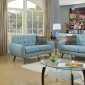 F6914 Sofa & Loveseat Set in Laguna Linen-Like Fabric by Boss