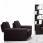 Espresso Fabric Modern 3Pc Reclining Sofa, Loveseat & Chair Set