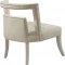 Tribeca Accent Chair 546 in Cream Velvet by Meridian