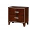 Saﬁre CM7616 Bedroom in Brown Cherry Finish w/Storage Bed