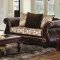 Alessio Sofa SM6406 in Chenille Fabric & Faux Leather w/Options