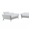 Ronen Sofa 3Pc Set in White Leather by VIG