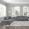 Rand Sofa & Loveseat Set 9329GY in Grey Velvet by Homelegance