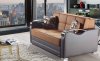 Etro Prime Loveseat Sleeper in Terra Cotta Fabric by Mobista