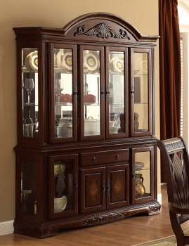 Norwich 5055-50 Buffet w/Hutch in Cherry by Homelegance [HEBU-5055-50 Norwich]