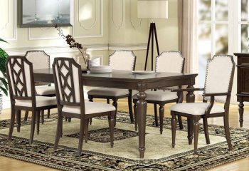 Ginger Dining Room Set 7Pc in Espresso [ADDS-Ginger]