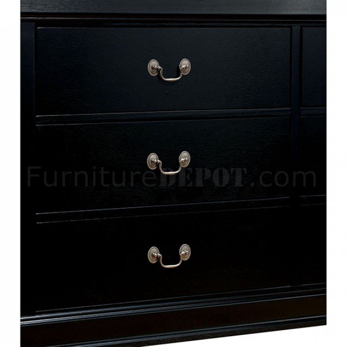 Louis Philippe III - Dresser & Mirror CM7866BK-D/M - Dresser