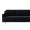 Milan Sofa TOV-L4112 in Black Velvet Fabric by TOV Furniture