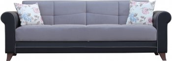 Enjoy Sofa Bed in Gray Fabric by Casamode w/Options [CMSB-Enjoy Gray]