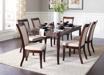 Cornett Dining Set 5Pc 107711 by Coaster w/Glass Top [CRDS-107711 Cornett]