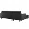 Empress EEI-1548 Sectional in Black Bonded Leather by Modway