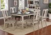 Ann 7Pc Dining Set CM3752T-7PK in Antique White & Gray