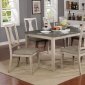 Ann 7Pc Dining Set CM3752T-7PK in Antique White & Gray