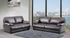 Sammy Sofa & Loveseat in Brown Bonded Leather w/Optional Chair